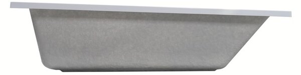 Erga Pureline-S, kád 1400x700x400 mm lábak nélkül, fényes fehér, ERG-V07-PURELINE-S-140x070-WH
