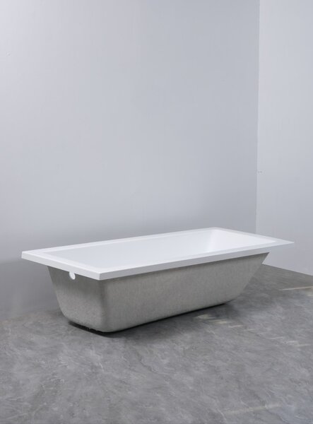 Erga Pureline-S, kád 1400x700x400 mm lábak nélkül, fényes fehér, ERG-V07-PURELINE-S-140x070-WH