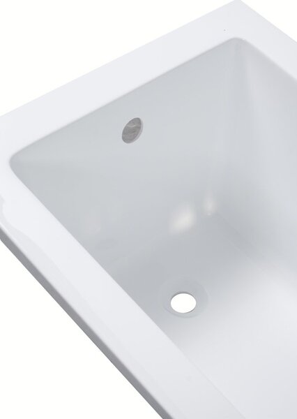 Erga Pureline-S, kád 1400x700x400 mm lábak nélkül, fényes fehér, ERG-V07-PURELINE-S-140x070-WH
