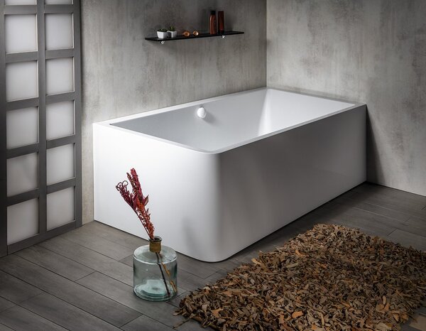 Polysan Polysan, CASCATA L MONOLITH téglalap alakú kád 180x80x60cm, kaszkád rozsdamentes acél, 73836ML.100