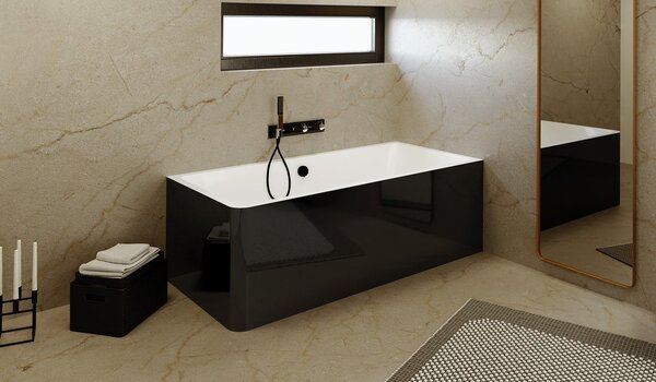 Polysan Polysan, CASCATA L MONOLITH téglalap alakú kád 180x80x60cm, kaszkád rozsdamentes acél, 73836ML.100