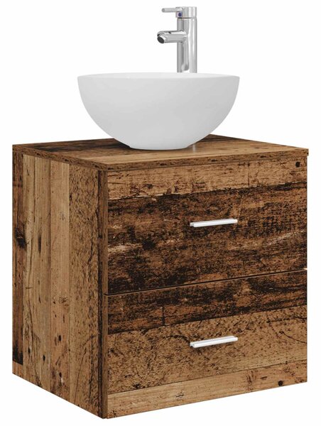 Fürdőszobai Szekrény Szett 5 pcs Antik Fa 53 x 15,5 x 70 cm