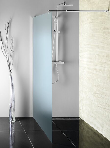Aqualine Sapho, WALK-IN fali szerelőfal merevítővel, egyrészes, 700 mm, matt üveg