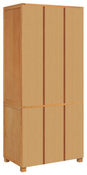 Tároló bútor készlet 2 db Barna 80 x 50 x 180 cm Tömör Tölgyfa