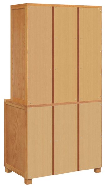 Tároló bútor készlet 2 db Barna 80 x 50 x 160 cm Tömör Tölgyfa