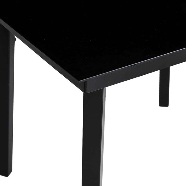 VidaXL 5 részes szürke polyrattan kerti étkezőgarnitúra párnával
