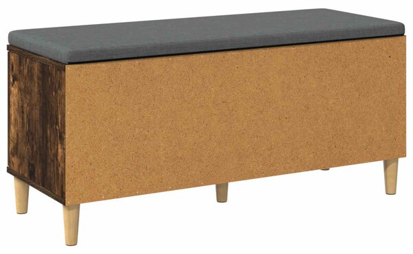Előtér pad Füstölt Tölgy 100 x 38 x 46 cm Műanyag Fa és Szövet
