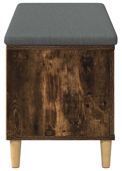Előtér pad Füstölt Tölgy 100 x 38 x 46 cm Műanyag Fa és Szövet