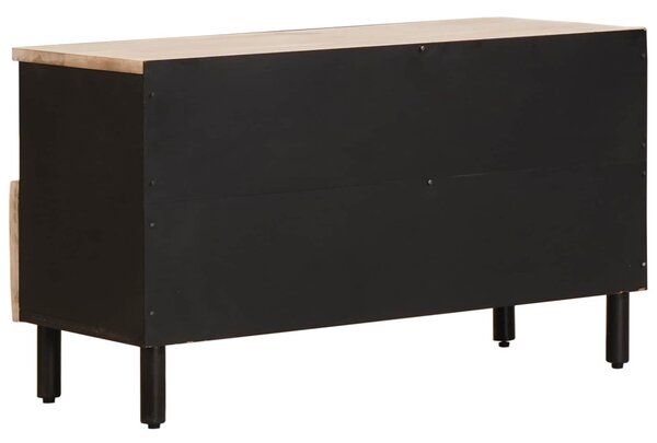 TV szekrény Fehér mosott felület 80 x 33 x 46 cm Tömör Mangófát