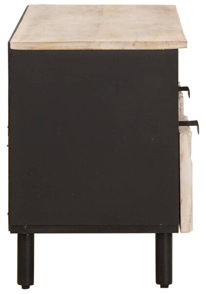 TV szekrény fiókkal Fehér mosott felület 100 x 33 x 46 cm