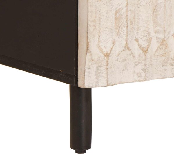 TV szekrény fiókkal Fehér mosott felület 100 x 33 x 46 cm