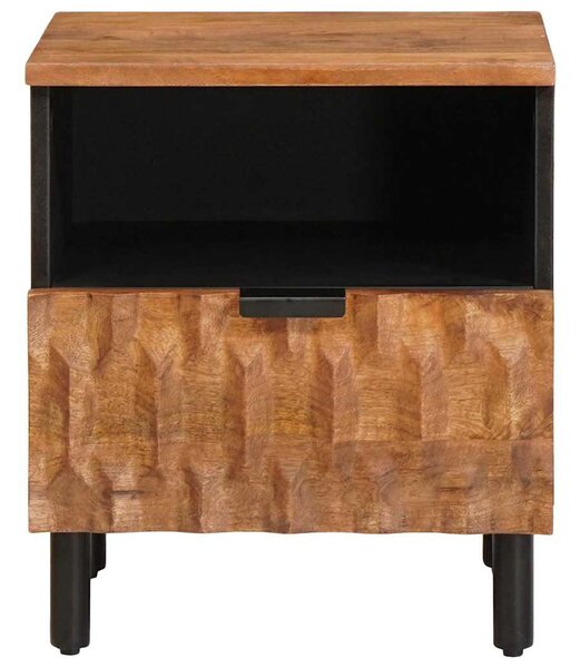 Éjjeliszekrény 2 pcs Barna 40 x 33 x 46 cm Tömör Mangófát