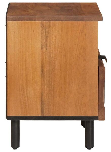 Éjjeliszekrény 2 pcs Barna 40 x 33 x 46 cm Tömör Mangófát