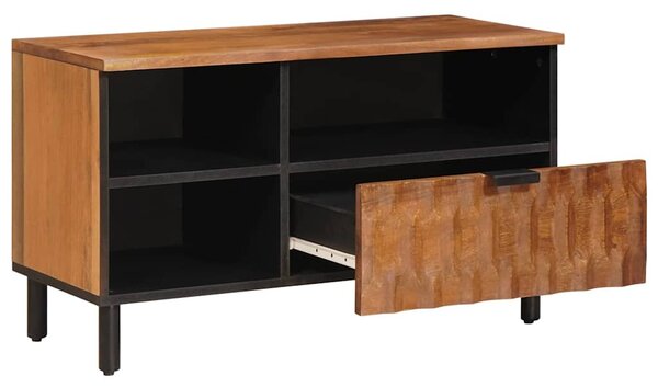 TV szekrény Akácbarna felület 80 x 33 x 46 cm Tömör Mangófát