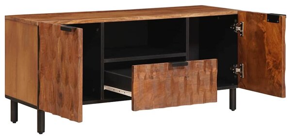 TV szekrény Akácbarna felület 105 x 33 x 46 cm Tömör Mangófát