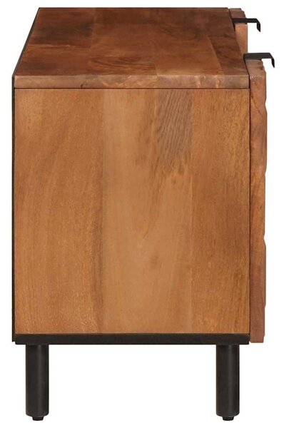TV szekrény Akácbarna felület 105 x 33 x 46 cm Tömör Mangófát
