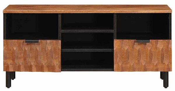TV szekrény Akácbarna felület 100 x 33 x 46 cm Tömör Mangófát