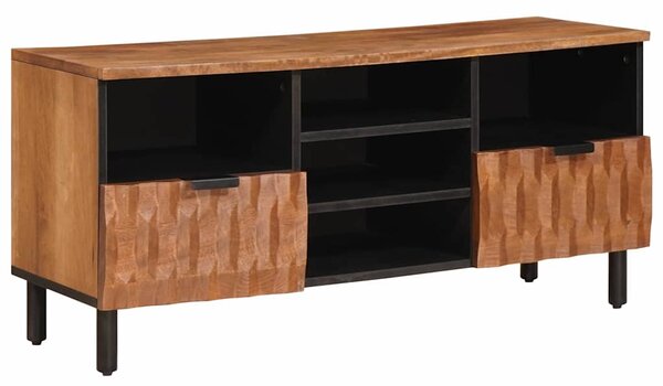 TV szekrény Akácbarna felület 100 x 33 x 46 cm Tömör Mangófát