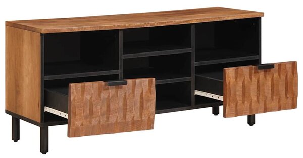 TV szekrény Akácbarna felület 100 x 33 x 46 cm Tömör Mangófát