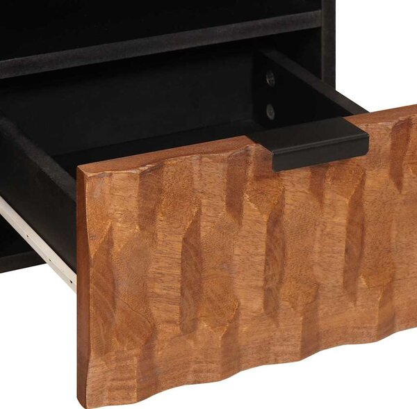 TV szekrény Akácbarna felület 100 x 33 x 46 cm Tömör Mangófát
