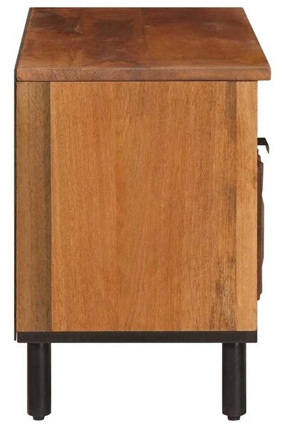 TV szekrény Akácbarna felület 80 x 33 x 46 cm Tömör Mangófát