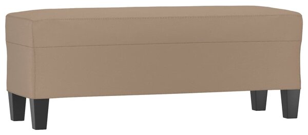 Kávészínű műbőr pad 100 x 35 x 41 cm