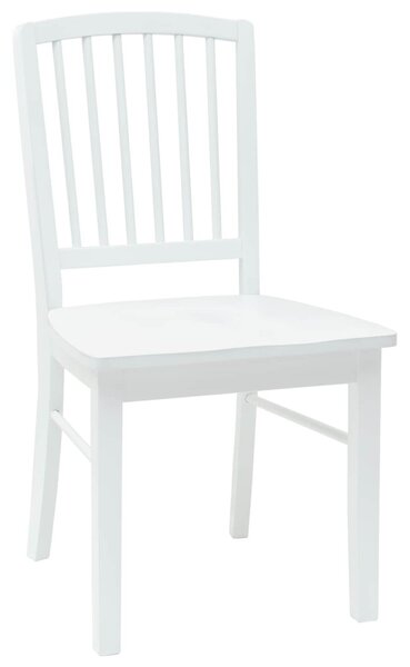 Étkező Székek 2 pcs Fehér 50 x 52,5 x 91 cm Tömör Gumi Fa