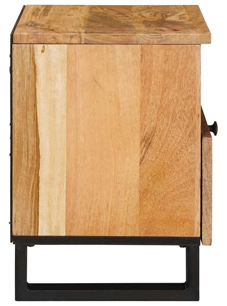 Éjjeliszekrény 2 pcs Természetes 40 x 33 x 46 cm Tömör Mangófát