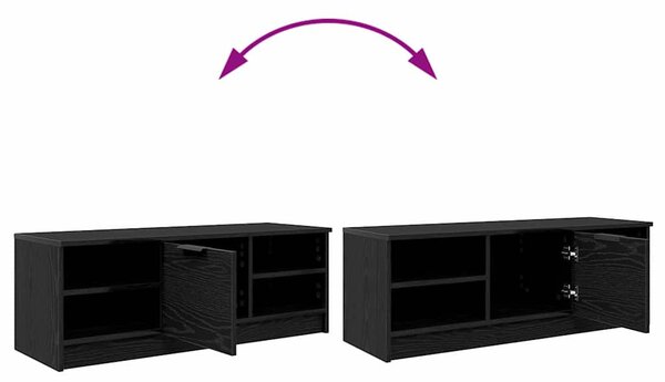 TV szekrény Fekete tölgy 102 x 35 x 36,5 cm Faanyag