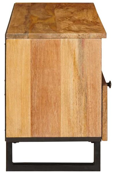 TV szekrény fiókkal Barna 100 x 33 x 46 cm Tömör Mangófát