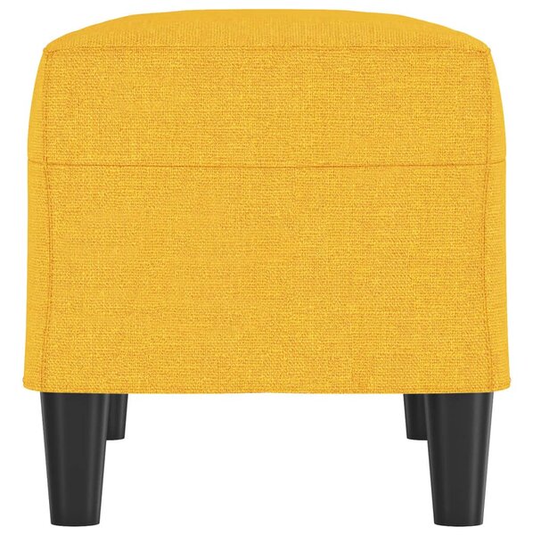 Világossárga szövet pad 70x35x41 cm