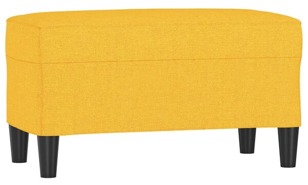 Világossárga szövet pad 70x35x41 cm