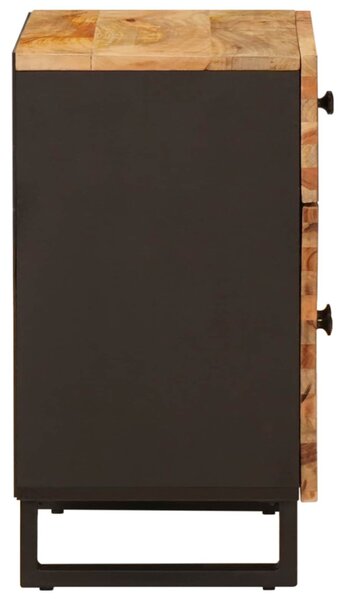 Ágytároló szekrény fiókkal Barna 50 x 33 x 60 cm Tömör Mangófát
