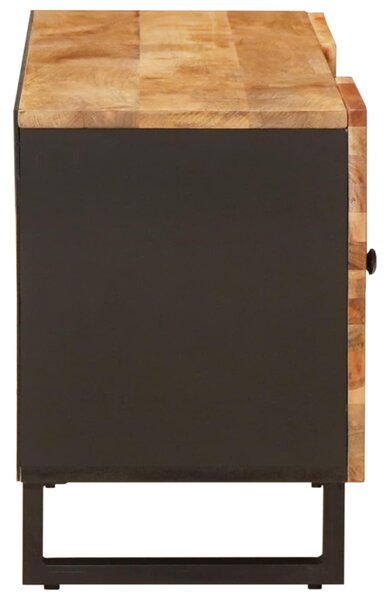 TV szekrény polcokkal Barna 105 x 33 x 46 cm Tömör Mangófát