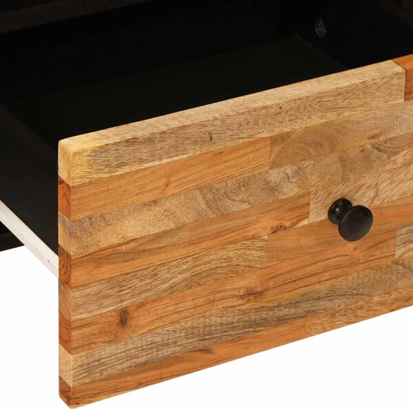 TV szekrény fiókkal Barna 100 x 33 x 46 cm Tömör Mangófát