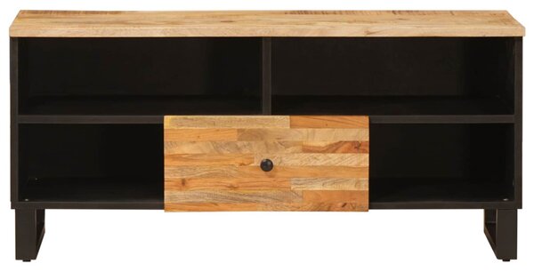 TV szekrény fiókkal Barna 100 x 33 x 46 cm Tömör Mangófát