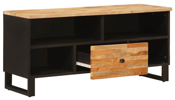 TV szekrény fiókkal Barna 100 x 33 x 46 cm Tömör Mangófát
