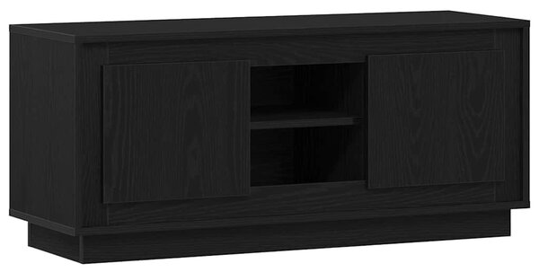 TV szekrény Fekete tölgy 102 x 35 x 45 cm Faanyag