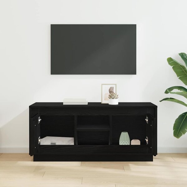 TV szekrény Fekete tölgy 102 x 35 x 45 cm Faanyag