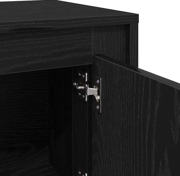 TV szekrény Fekete tölgy 102 x 35 x 45 cm Faanyag