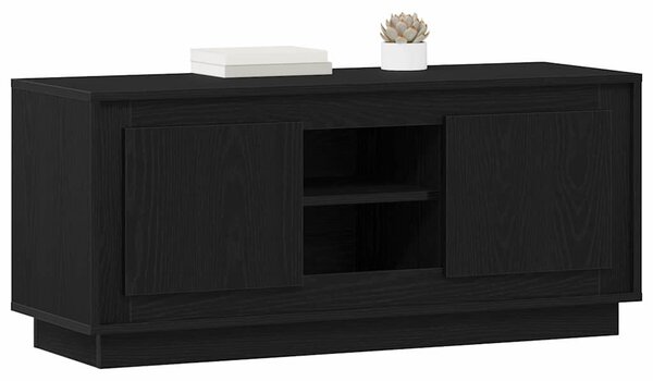 TV szekrény Fekete tölgy 102 x 35 x 45 cm Faanyag