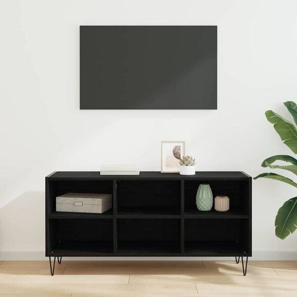 TV szekrény Fekete tölgy 103,5 x 30 x 50 cm Faanyag