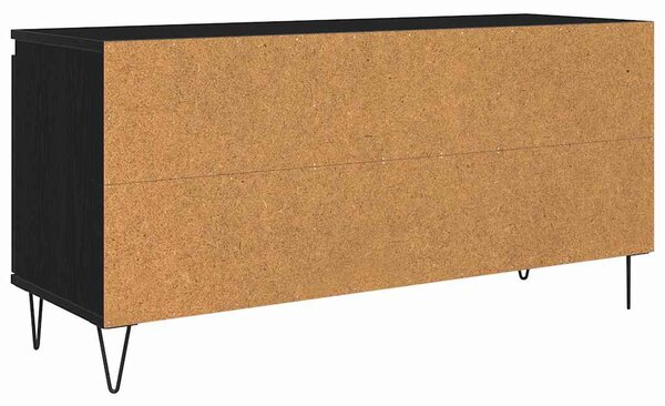 TV szekrény Fekete tölgy 104 x 35 x 50 cm Faanyag
