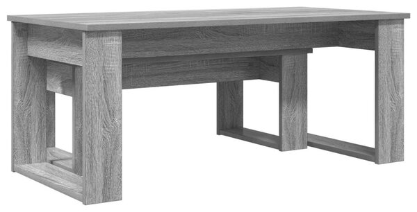 Kávasztal Szett 2 pcs Szürke Sonoma Faanyag