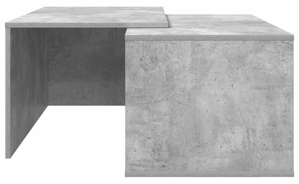 Kávasztal Szett 2 pcs Beton Szürke Faanyag
