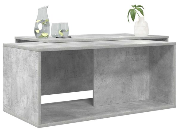 Kávasztal Szett 2 pcs Beton Szürke Faanyag