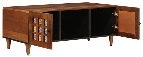 Dohányzóasztal Barna 100 x 54 x 40 cm Tömör Mangófát