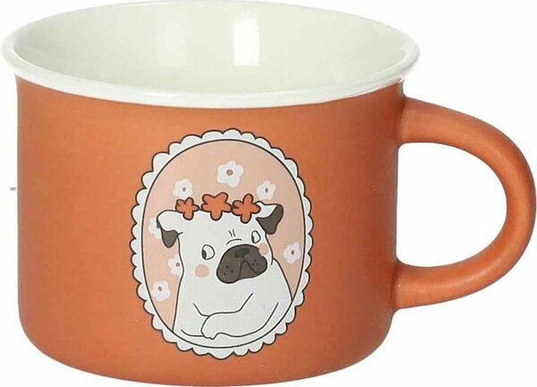Porcelán bögre szett 4 db-os 150 ml Cani e Gatti – Brandani