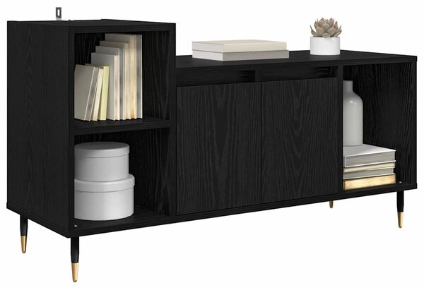 TV szekrény Fekete tölgy 100 x 35 x 55 cm Faanyag