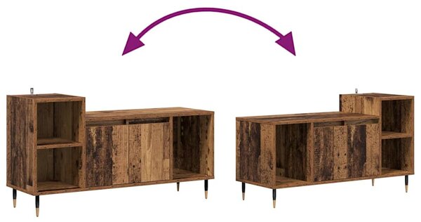 TV szekrény Öreg fa 100 x 35 x 55 cm Faanyag